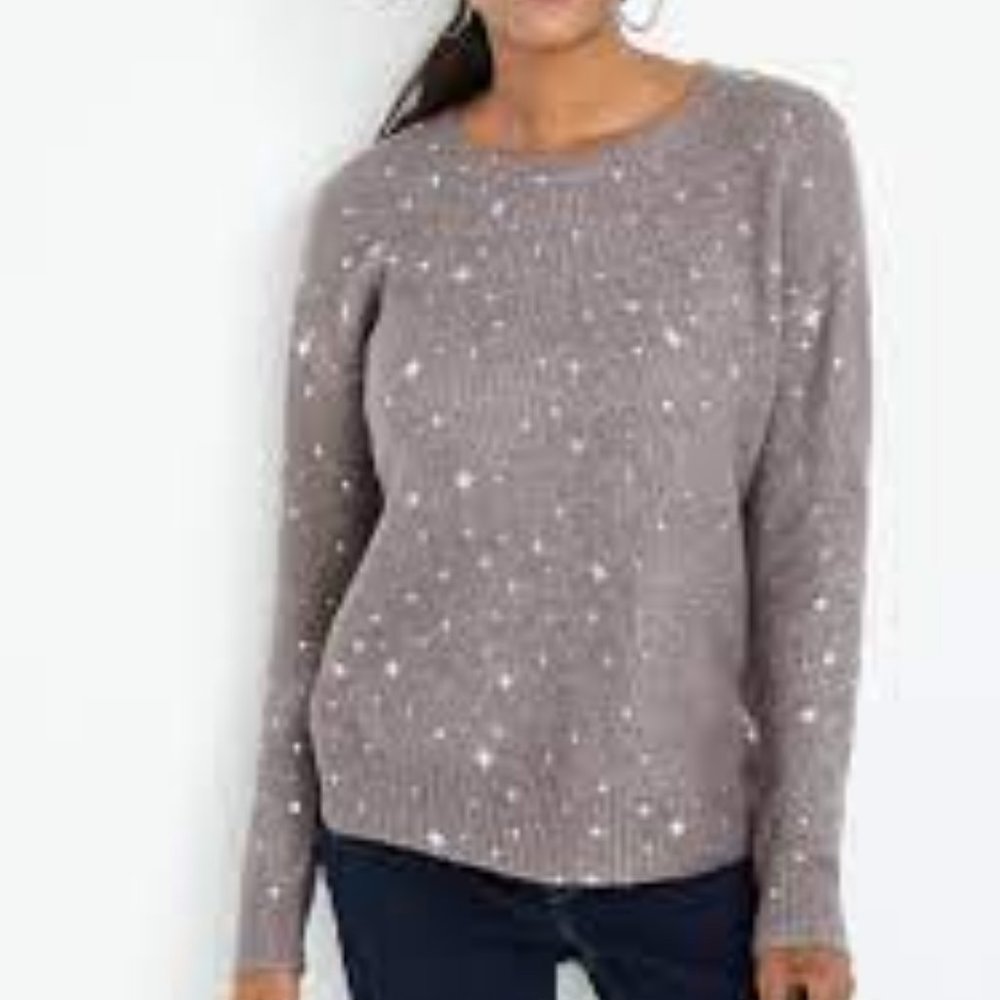 Maurices Sweater w/ Foil Star Print